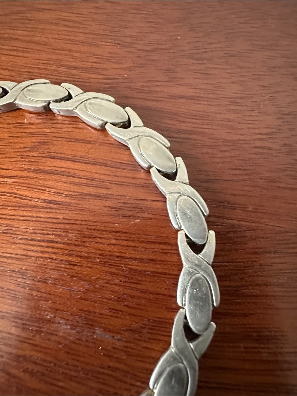 Polished Silver Link Bracelet for Women - Classic Silver Finish - Picture 3 of 8